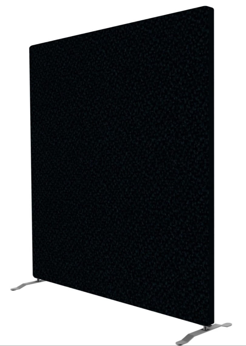 Easy Skærmvæg H200xB200cm, sort, uden ben