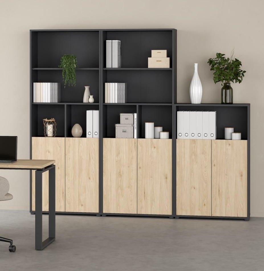 DEMO: Small Officeline bogreol, lav, antracit