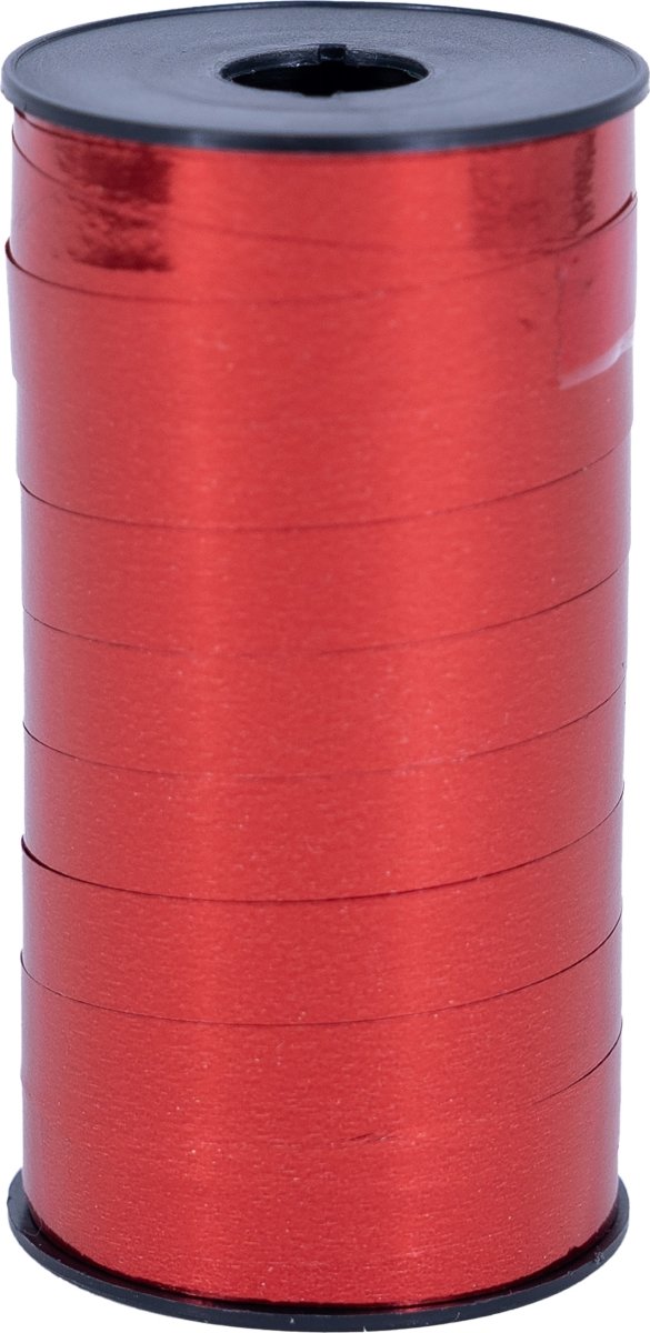 Gavebånd Metallic, 10mm x 50m, rød