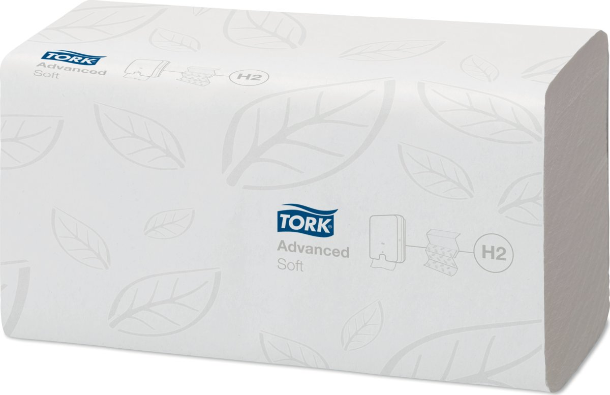 Tork H2 Xpress Advanced Håndklædeark 3-fold, 21 pk