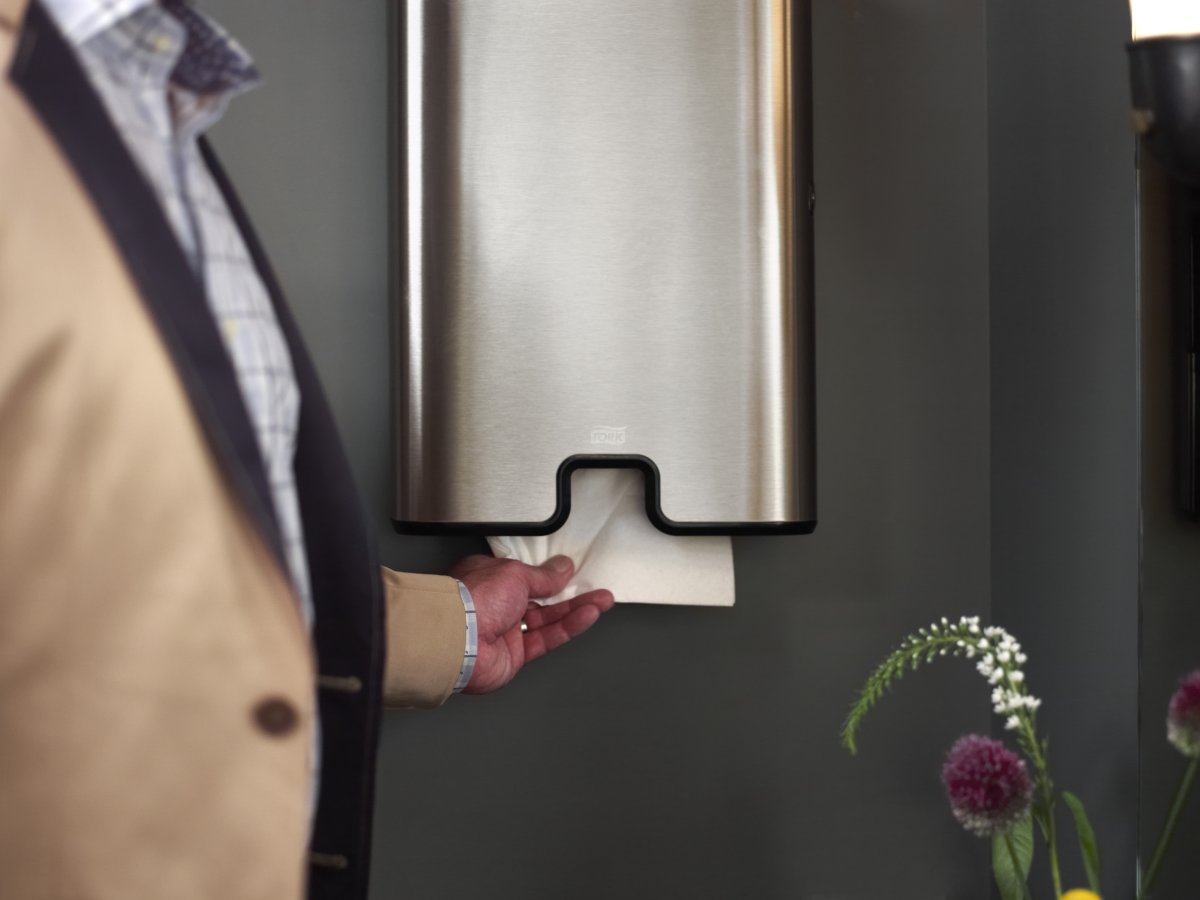 Tork H2 Xpress Dispenser Håndklædeark, Stål