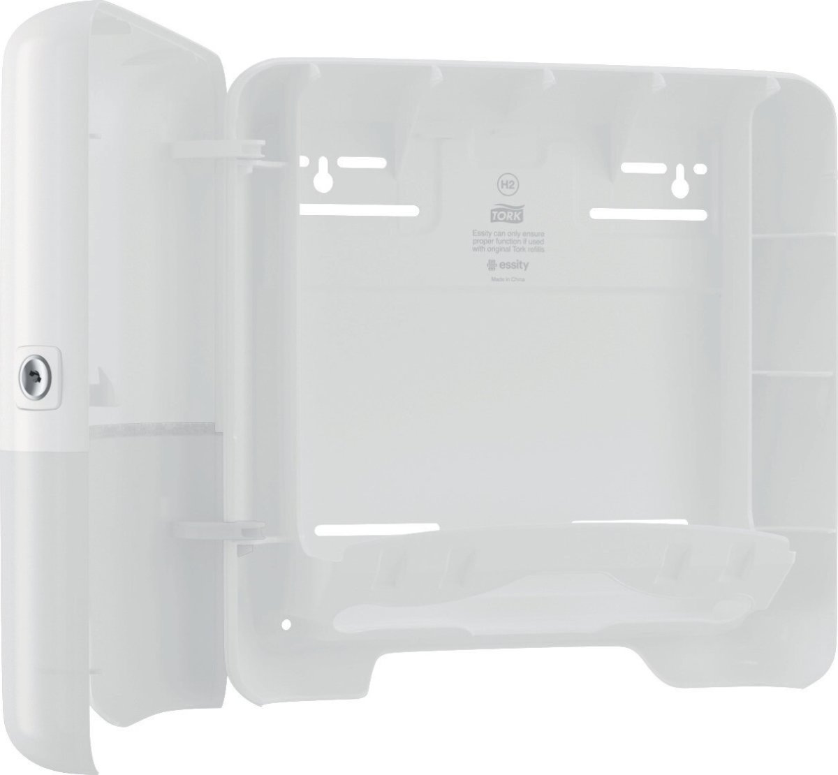 Tork H2 Xpress Mini Dispenser Håndklædeark, Hvid