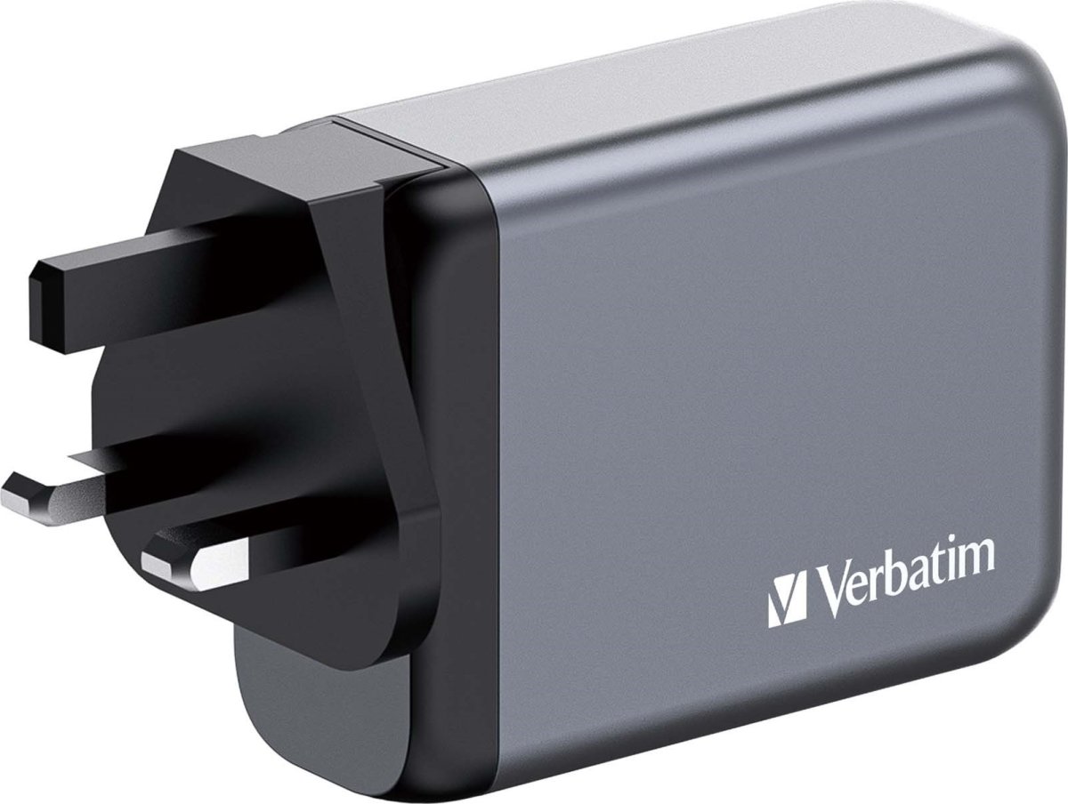 Verbatim GNC-100 GaN USB-A/USB-C Oplader, 100W