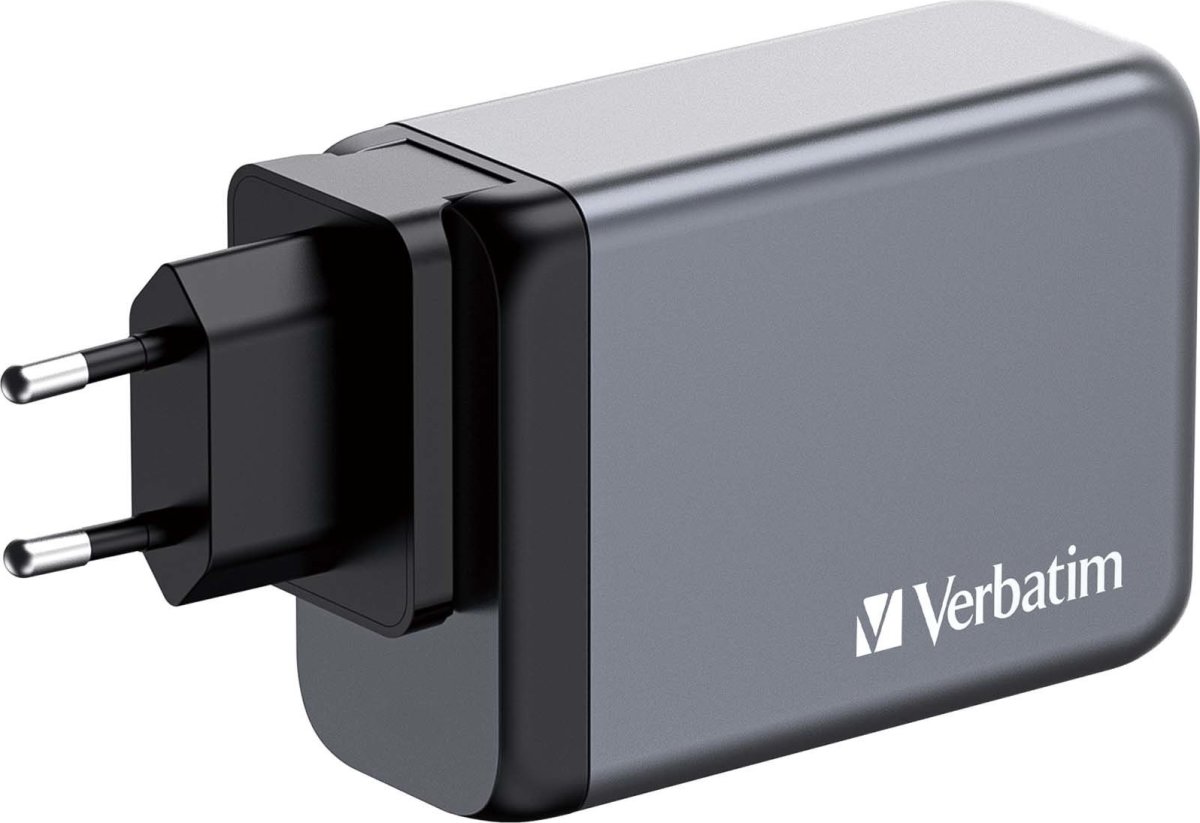 Verbatim GNC-240 GaN USB-A/USB-C Oplader, 240W