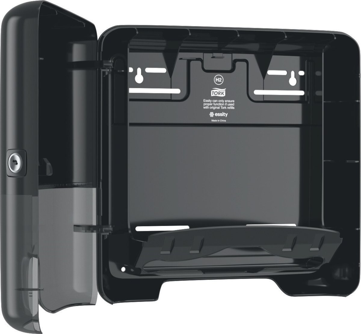 Tork H2 Xpress Mini Dispenser Håndklædeark, Sort