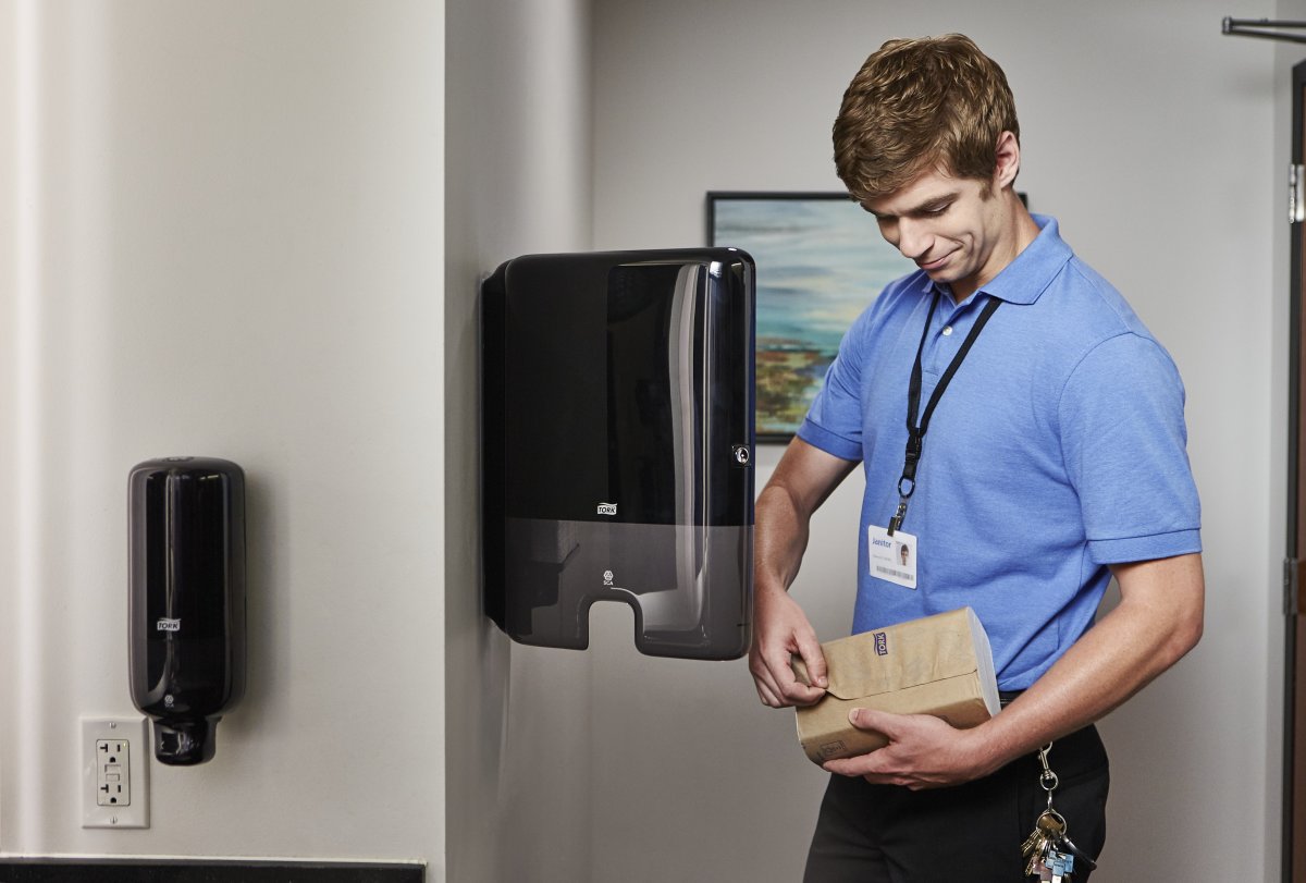 Tork H2 Xpress Mini Dispenser Håndklædeark, Sort