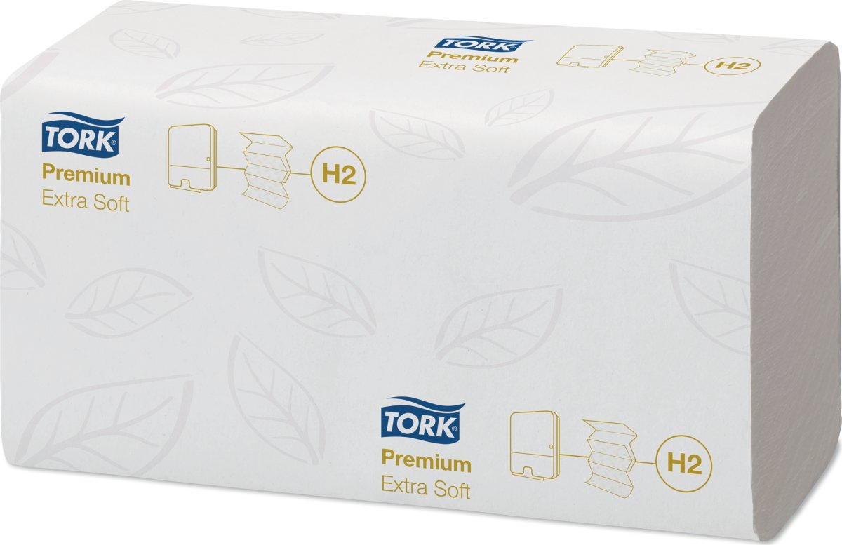 Tork H2 Xpress Prem soft Håndklædeark 4-fold 21 pk