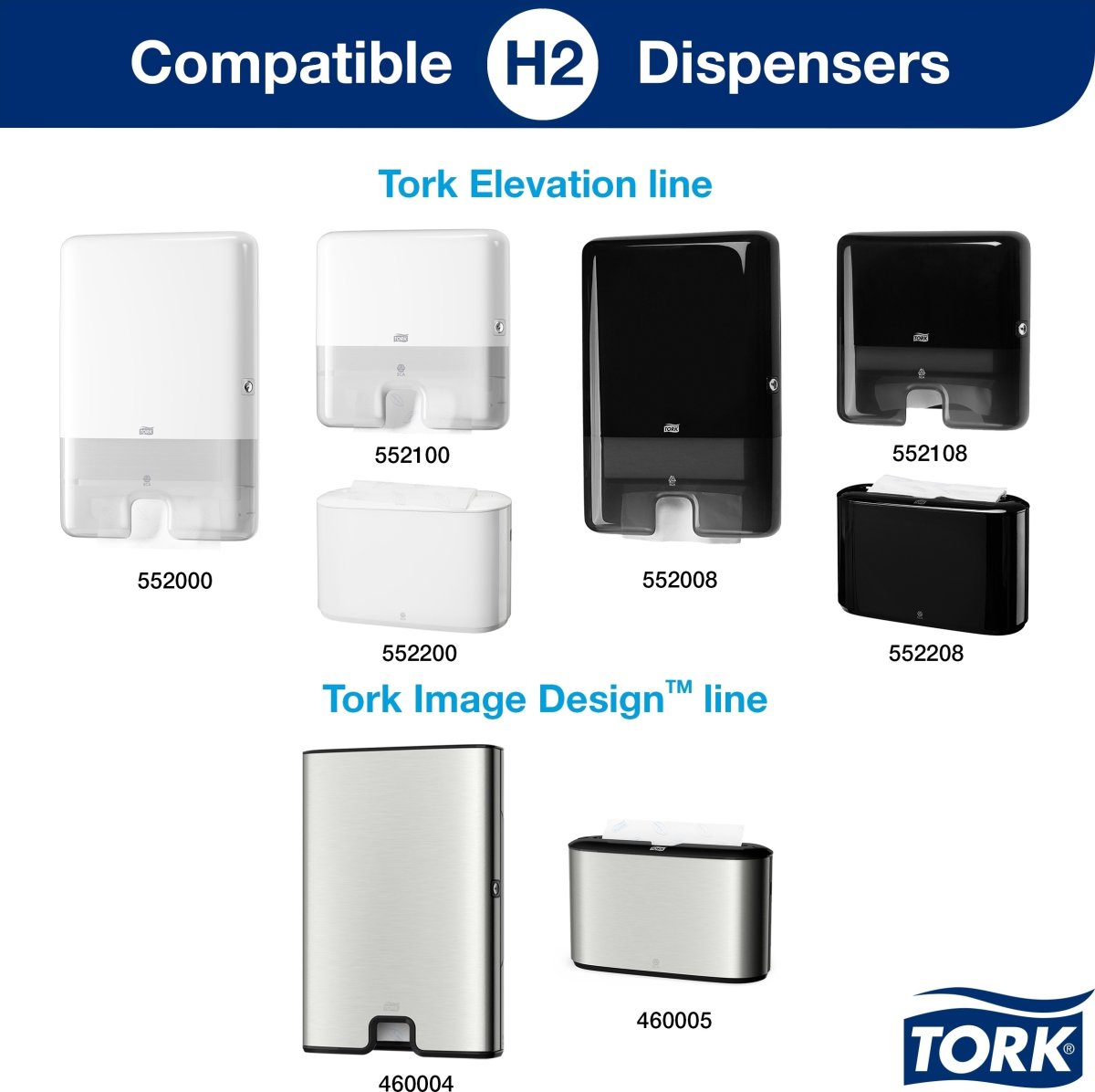 Tork H2 Xpress Premium Håndklædeark 3-fold 21 pk