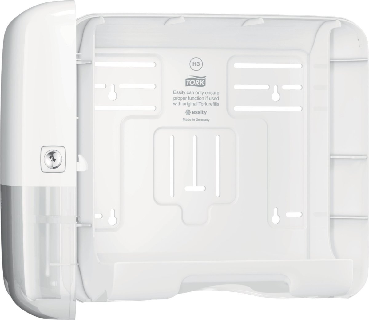 Tork H3 Mini Dispenser Håndklædeark, Hvid
