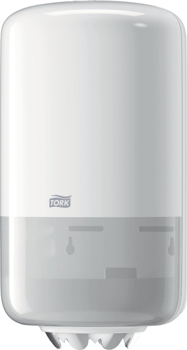 Tork M1 Mini Dispenser Aftørringspapir, Hvid