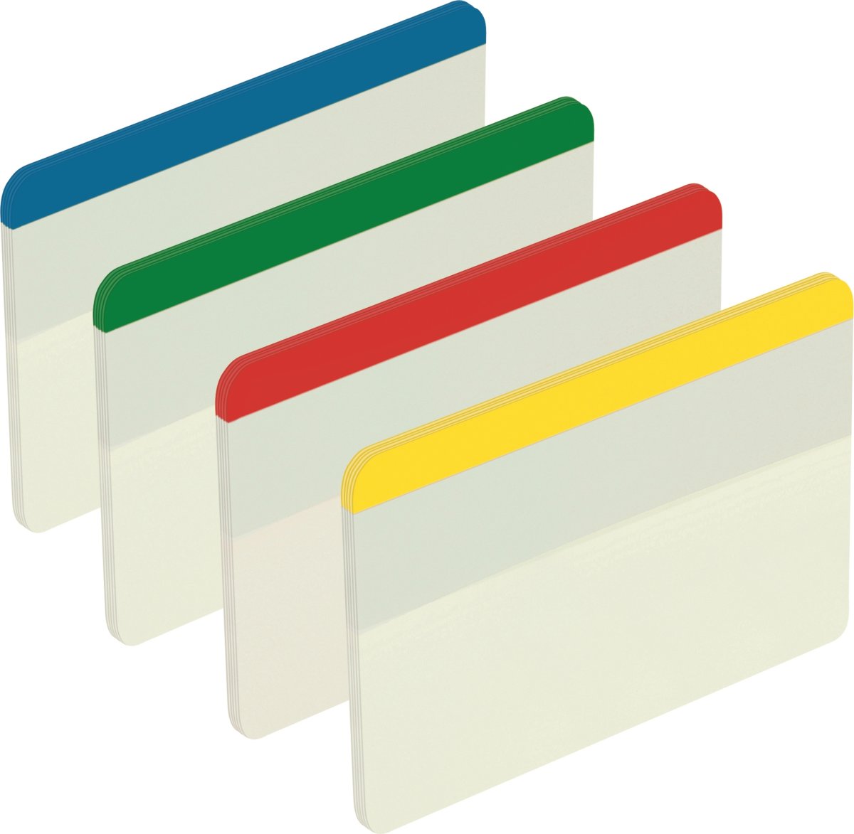 Post-it Strong Indexfaner, 50x38 mm, basisfarver