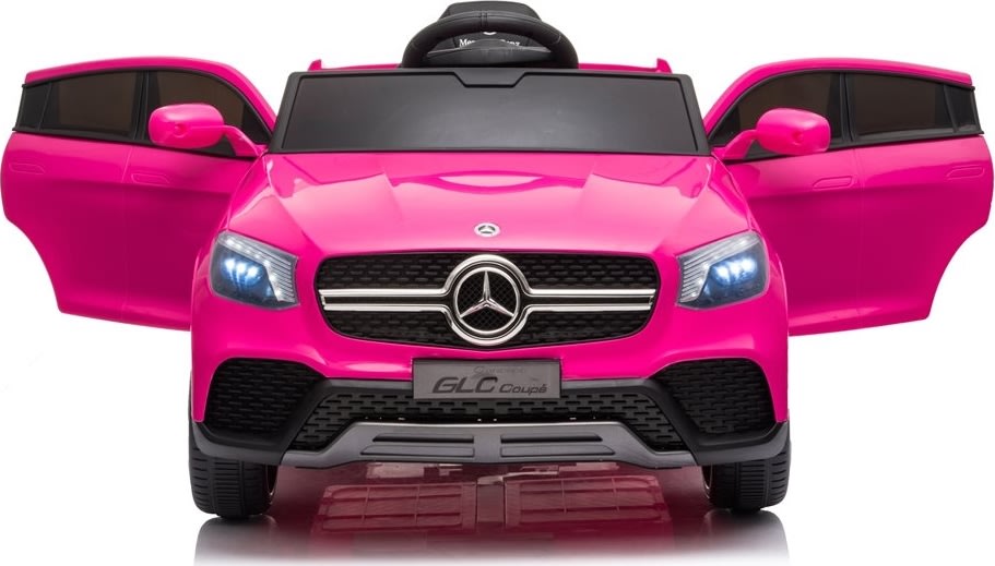 Elbil Mercedes GLC Coupe børnebil, 4X12V, pink