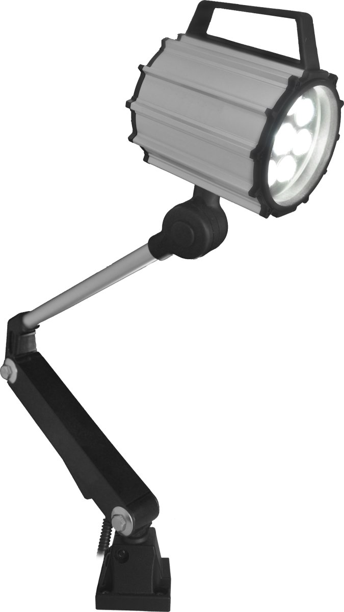 LED Maskinlampe m. 460 mm arm (100-240 VAC)