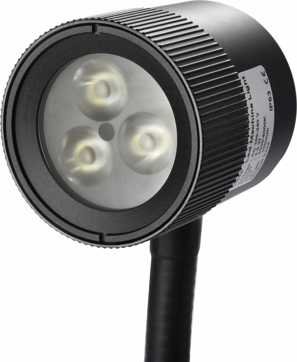 LED Lampe m. 350 mm svanehals/magnet (100-240V AC)