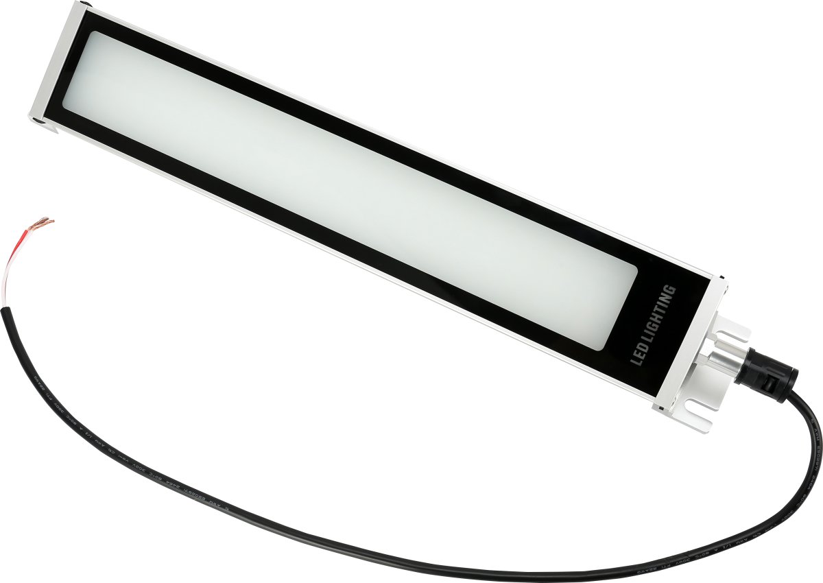 Firkantet LED maskinlampe, 600 mm (24V DC)