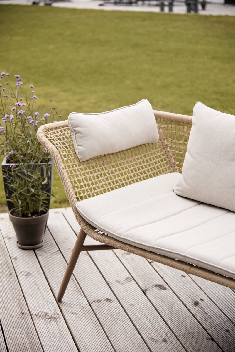 Charlie loungesofa med hynder, natur