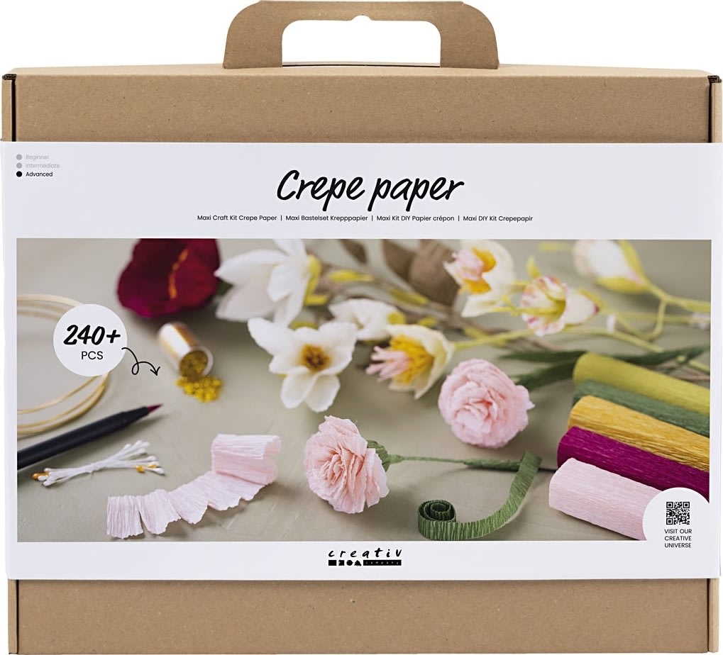 Maxi DIY Kit Crepepapir, blomster