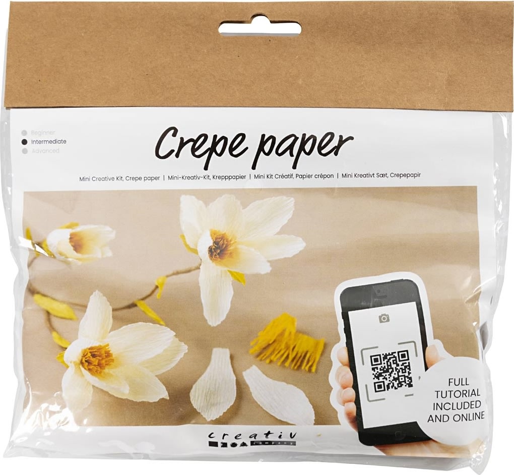 Mini DIY Kit Crepepapir, magnoliagren