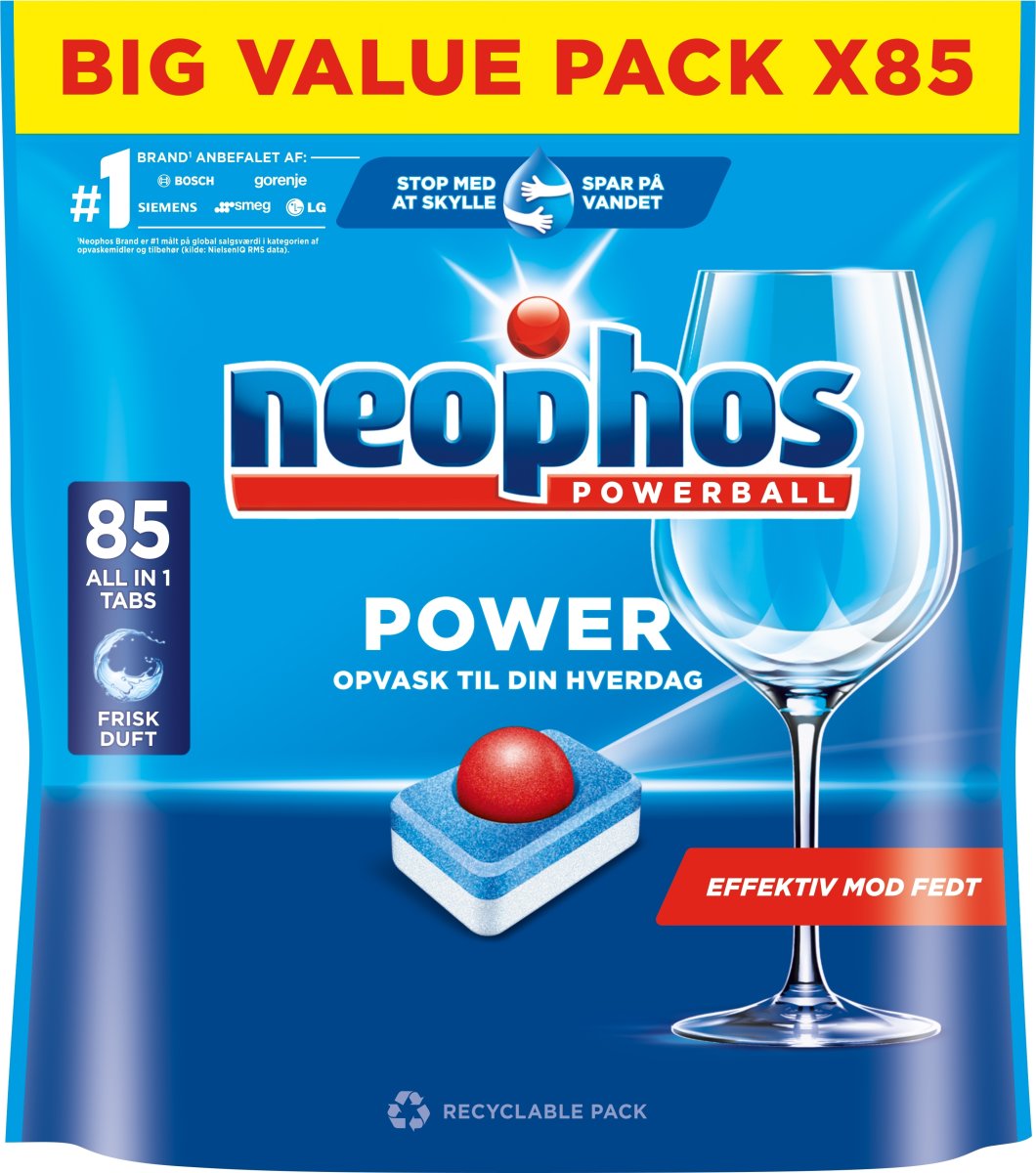 Neophos Power Opvasketabs, 85 tabs