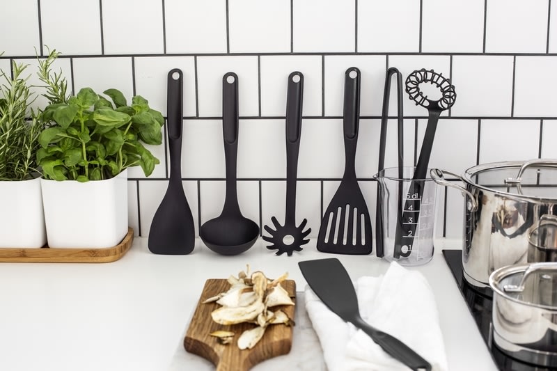 GastroMax Opøserske, sort, plast, 27 cm.