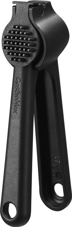 GastroMax Hvidløgspresser, sort, plast, 17 cm.