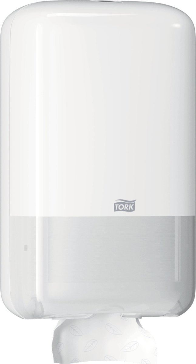 Tork T3 Dispenser Toiletpapir i ark, Hvid