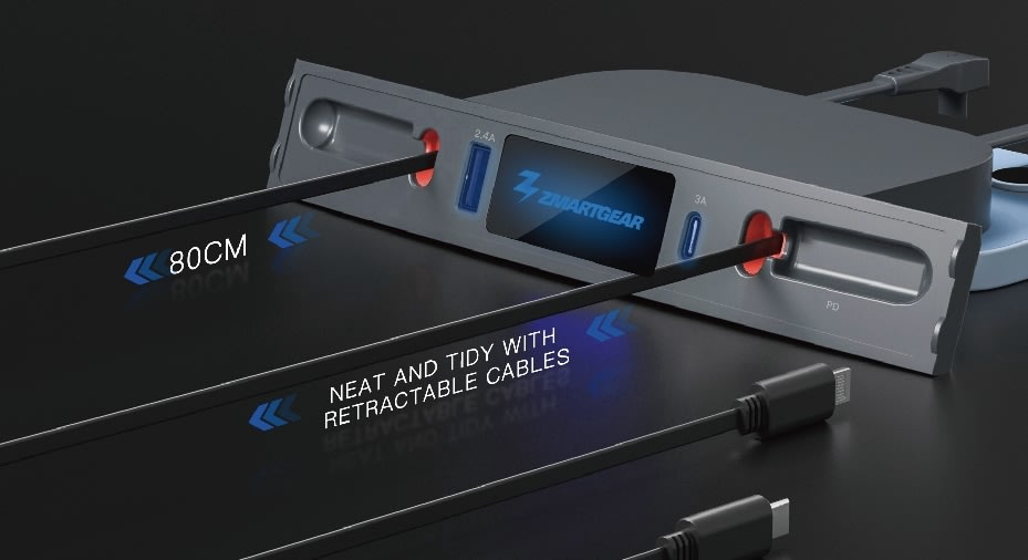 Zmartgear Integreret Tesla USB-C/Lightning Oplader