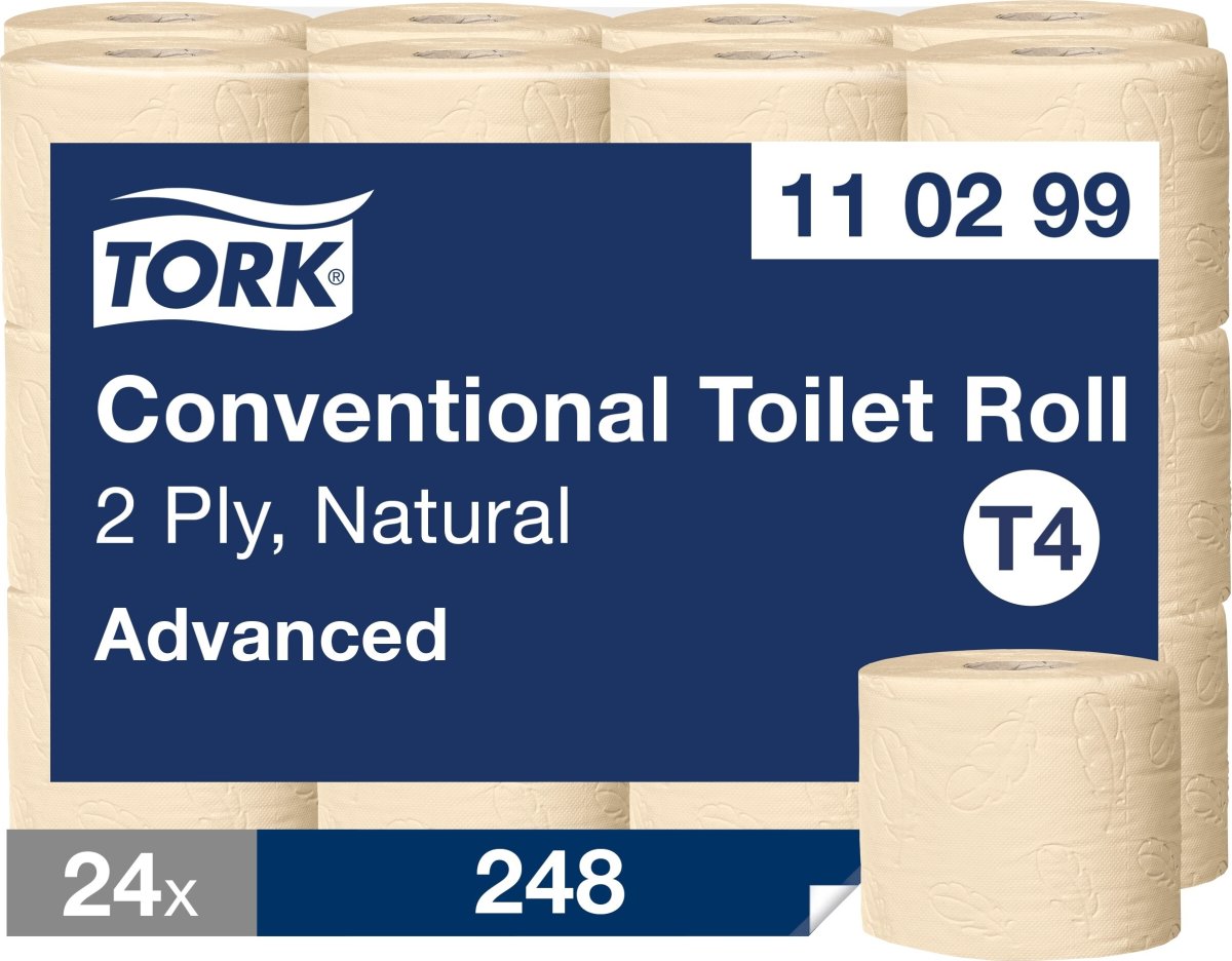 Tork T4 Advanced Toiletpapir, 2-lag, Natur, 24 rl