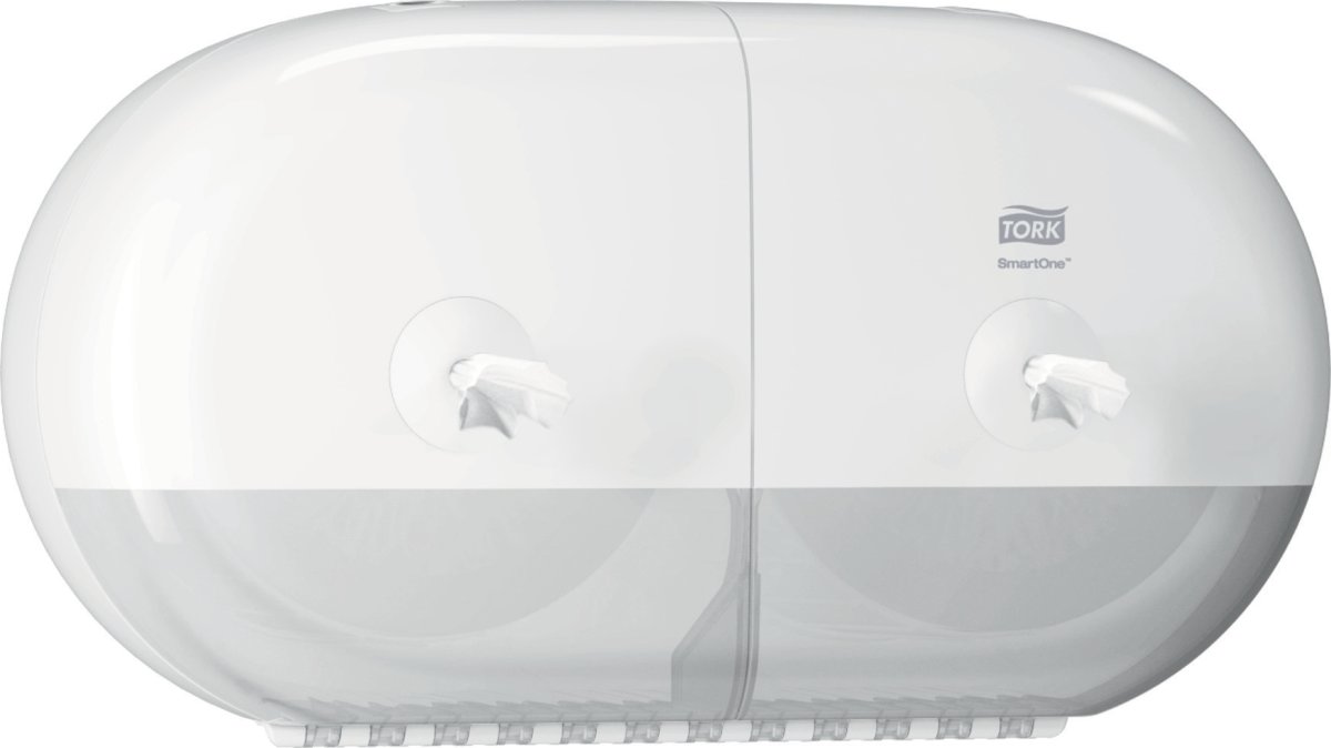 Tork T9 SmartOne Twin Dispenser Toiletpapir, Hvid