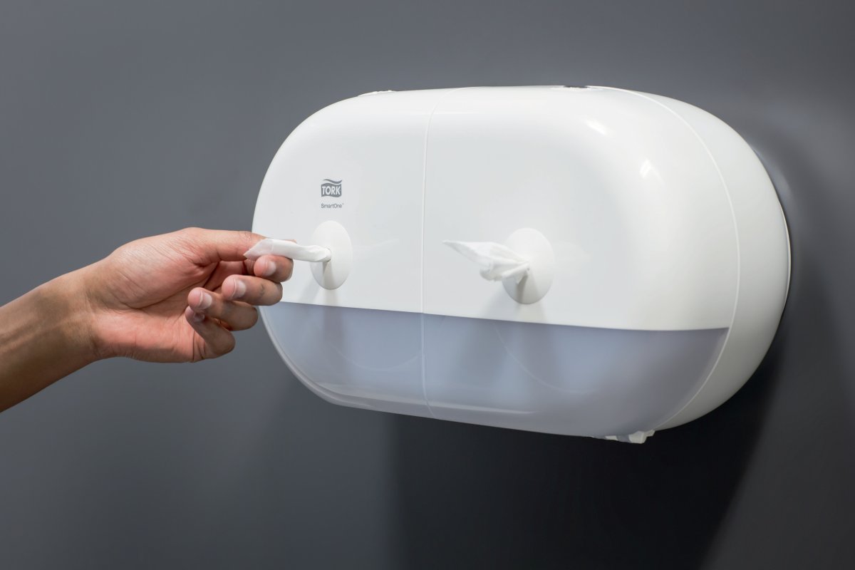 Tork T9 SmartOne Twin Dispenser Toiletpapir | Hvid