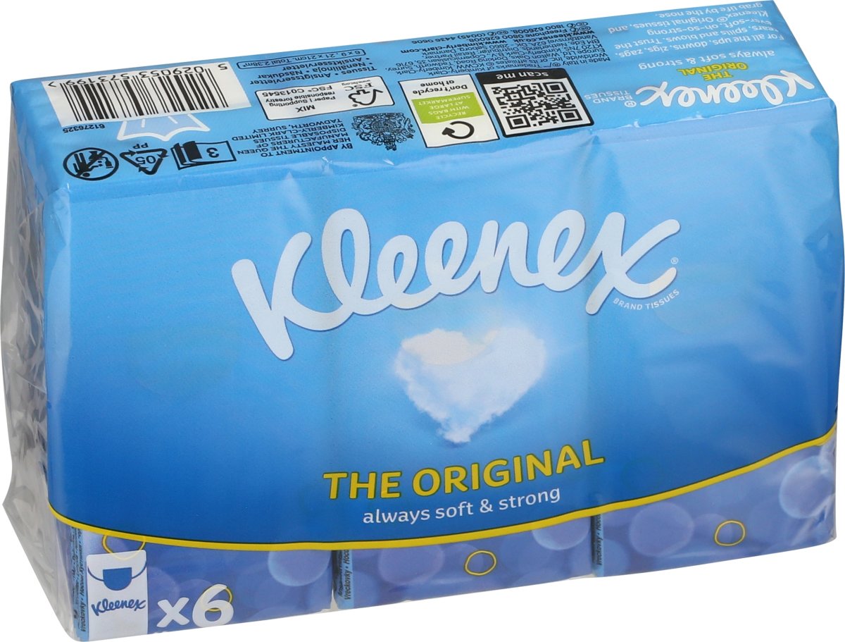 Kleenex Original Lommeletter, 3-lags