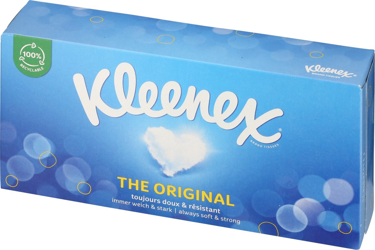 Kleenex Original Lommetørklæder i boks, 3-lags