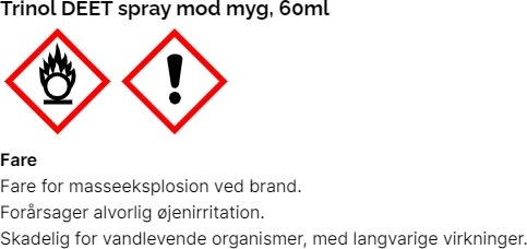 Trinol DEET spray (40%) mod myg, 60 ml