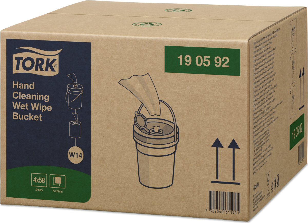 Tork W14 Wet Wipes Hænder, 58 ark