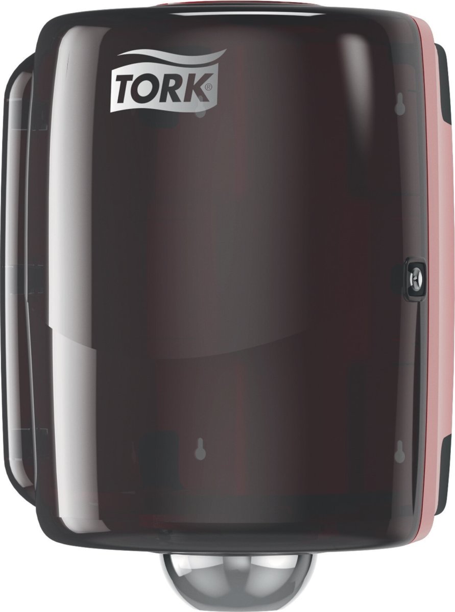 Tork W2 Maxi Dispenser Aftørringspapir | Sort/rød