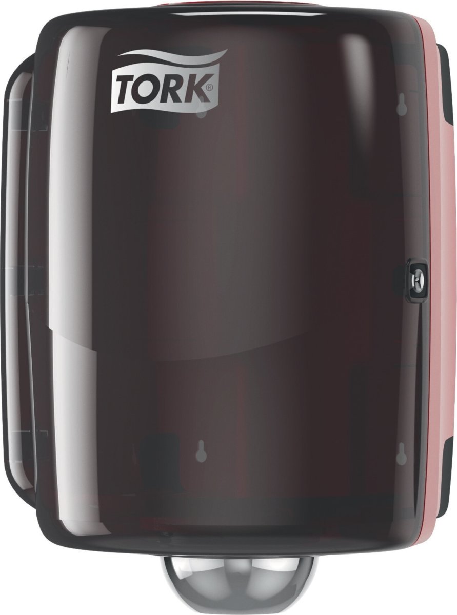 Tork W2 Maxi Dispenser Aftørringspapir, Sort/rød