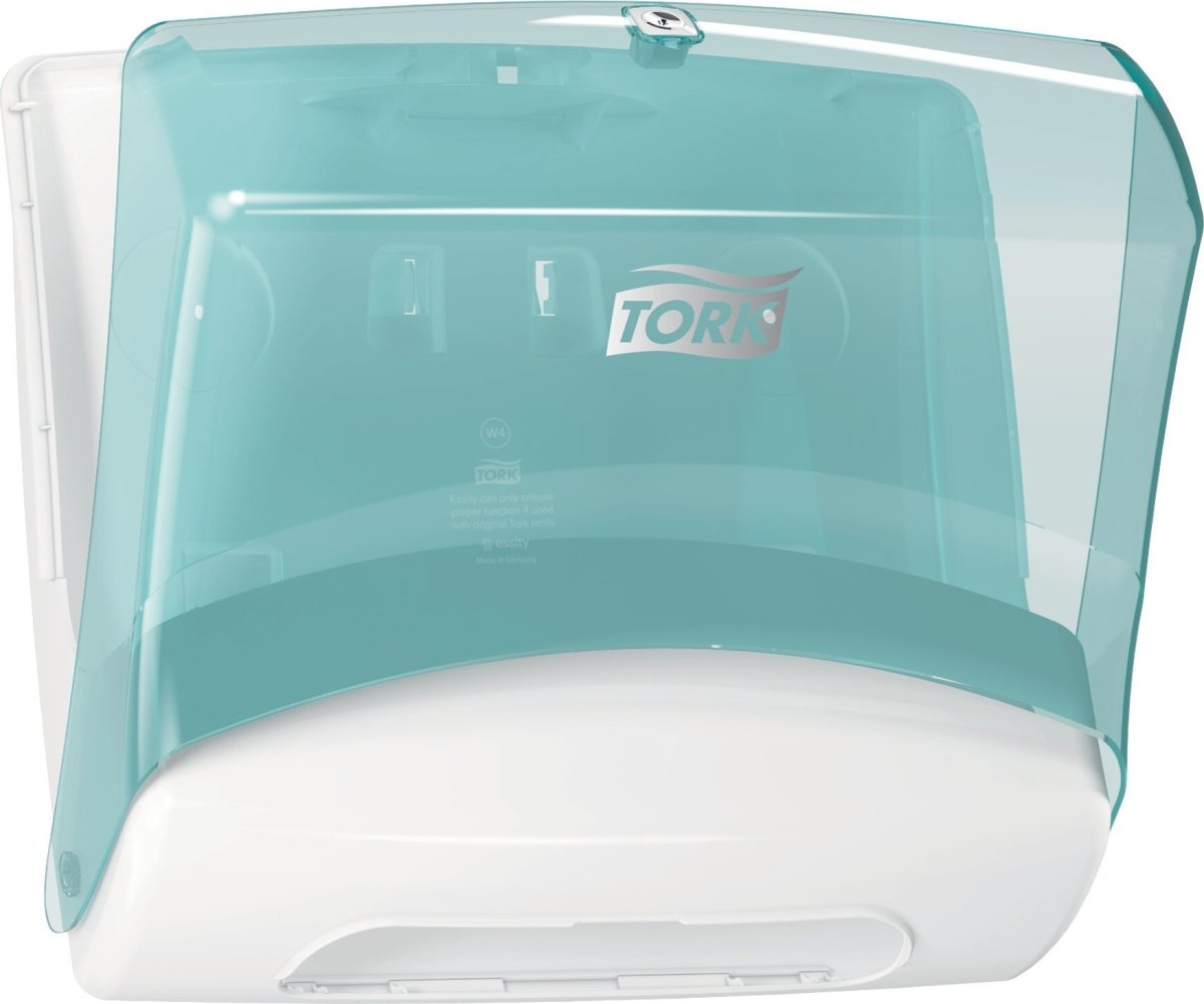 Tork W4 Top-Pak Dispenser Aftøringsklude, Hvid/blå