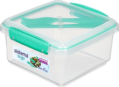 Sistema Lunch Plus To Go madkasse, 1,2L, teal
