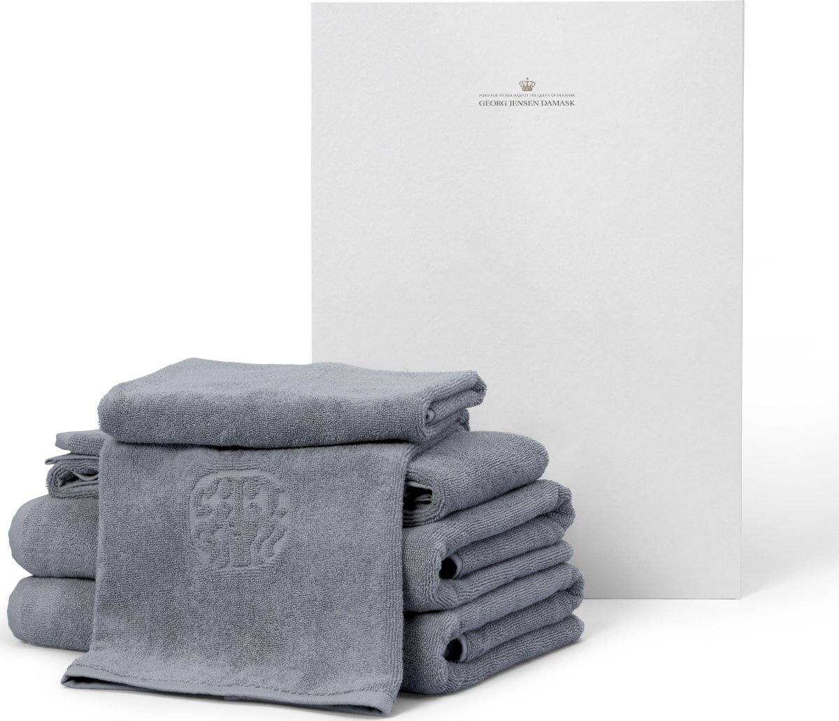 Georg Jensen Damask Håndklædepakke M, ocean grey