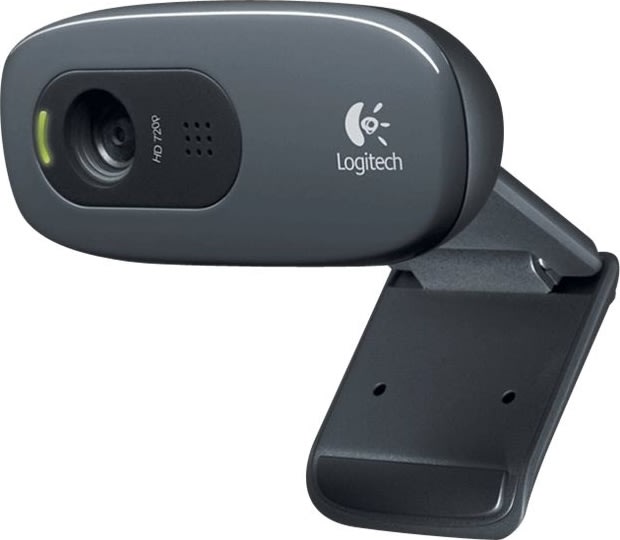 Logitech C 270 HD Webcam, sort