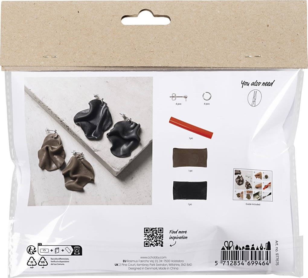Mini DIY Kit Smykkeler, foldede øreringe