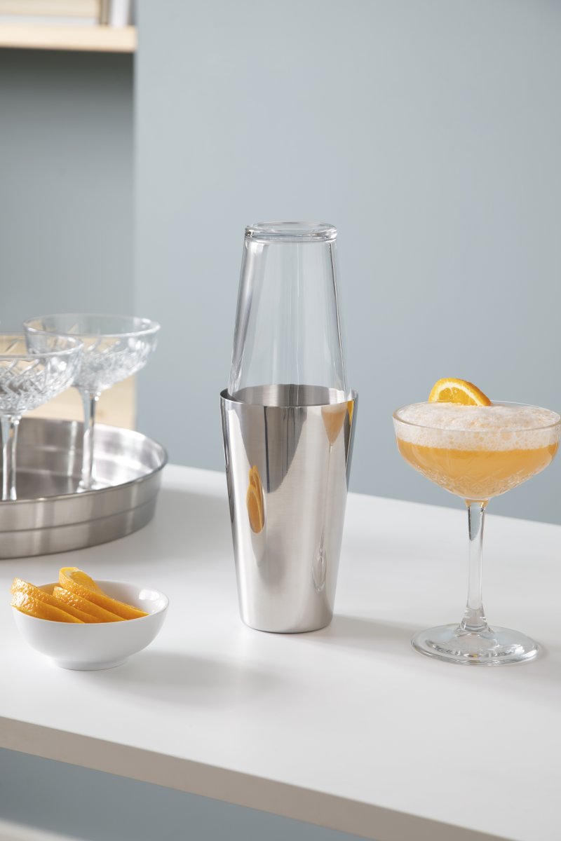 Steel Function Boston Shaker, stål/glas, 700 ml.