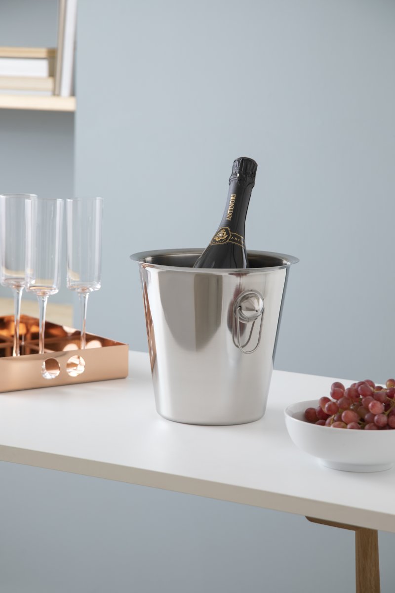Steel Function Vin- og champagnespand, r.stål,4,3L