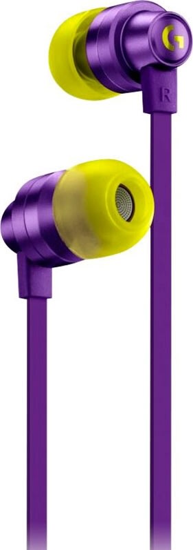 Logitech G333 In-Ear Gaming Høretelefoner, lilla