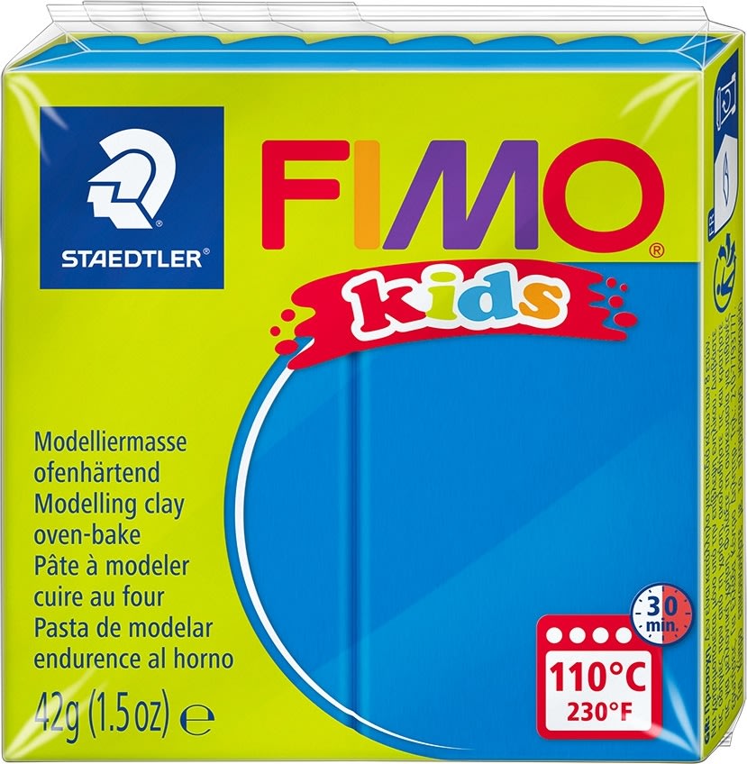 Fimo Kids Ler | 42g | Blå