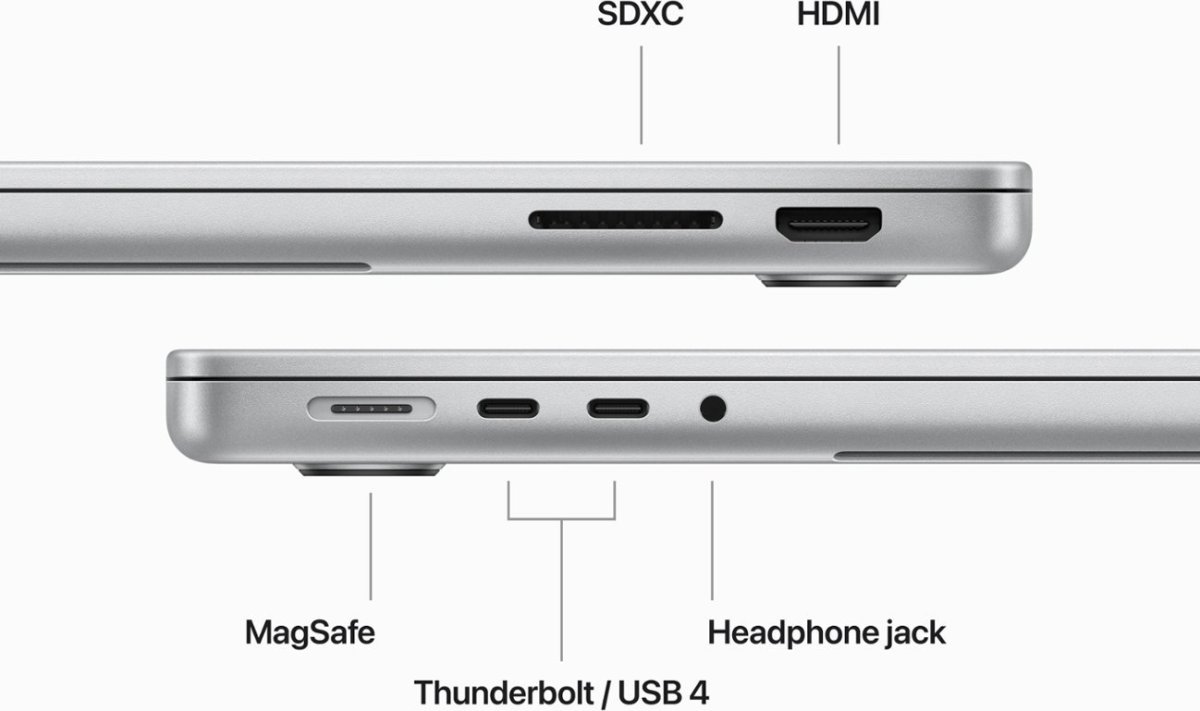 Apple MacBook Pro M3 14", 16GB, 1 TB, Sølv