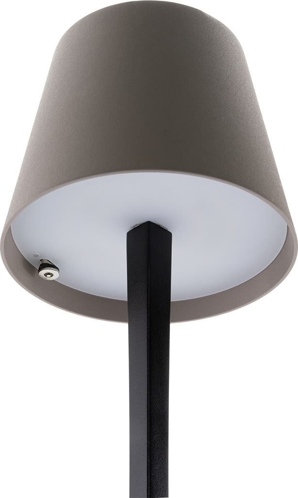 Securit® LED bordlampe Milano, sort/grå-brun