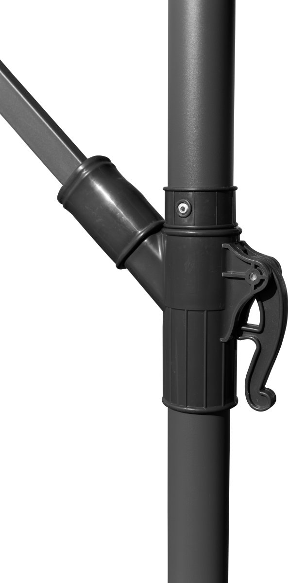 Hængeparasol Ø3m inkl. fod og overtræk, beige