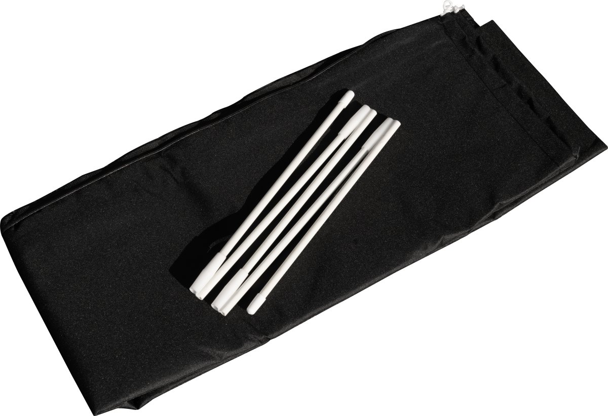 Hængeparasol Ø3,5m m/fod m/hjul+overtræk+LED,beige