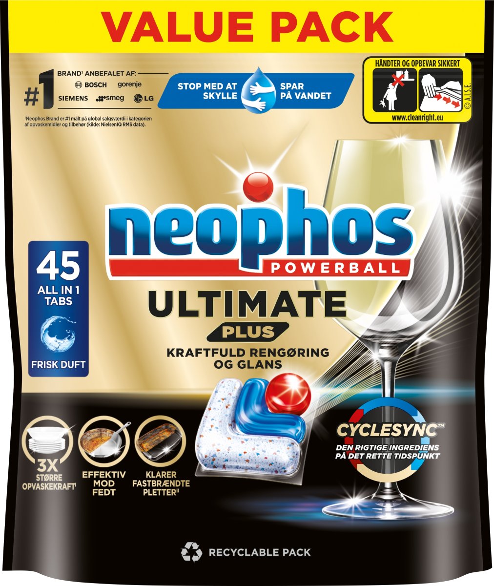 Neophos Opvasketabs | Ultimate Plus | 45 stk